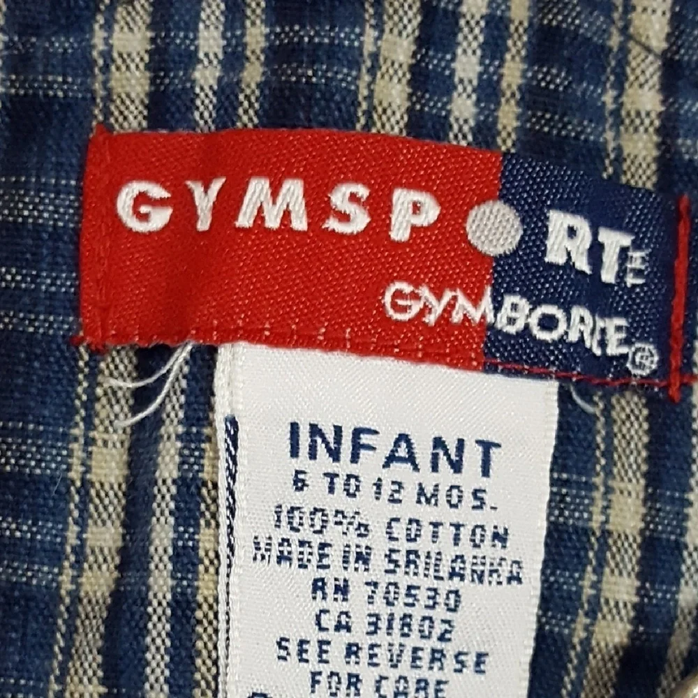 Gymboree -‎ Vintage Navy & White Overalls